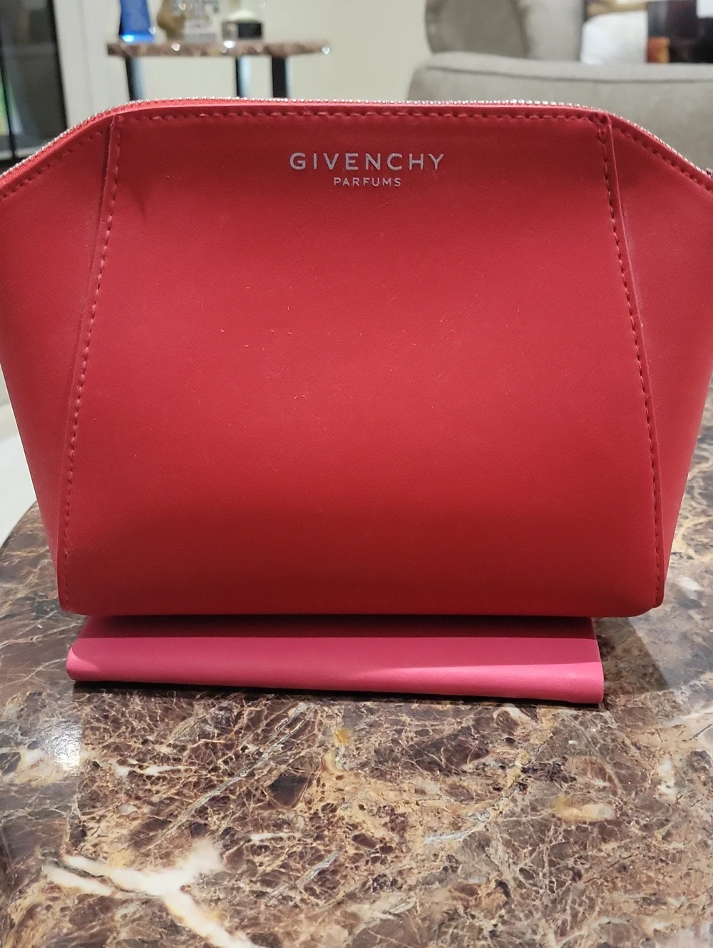 Givenchy Red Parfums Cosmetic Pouch